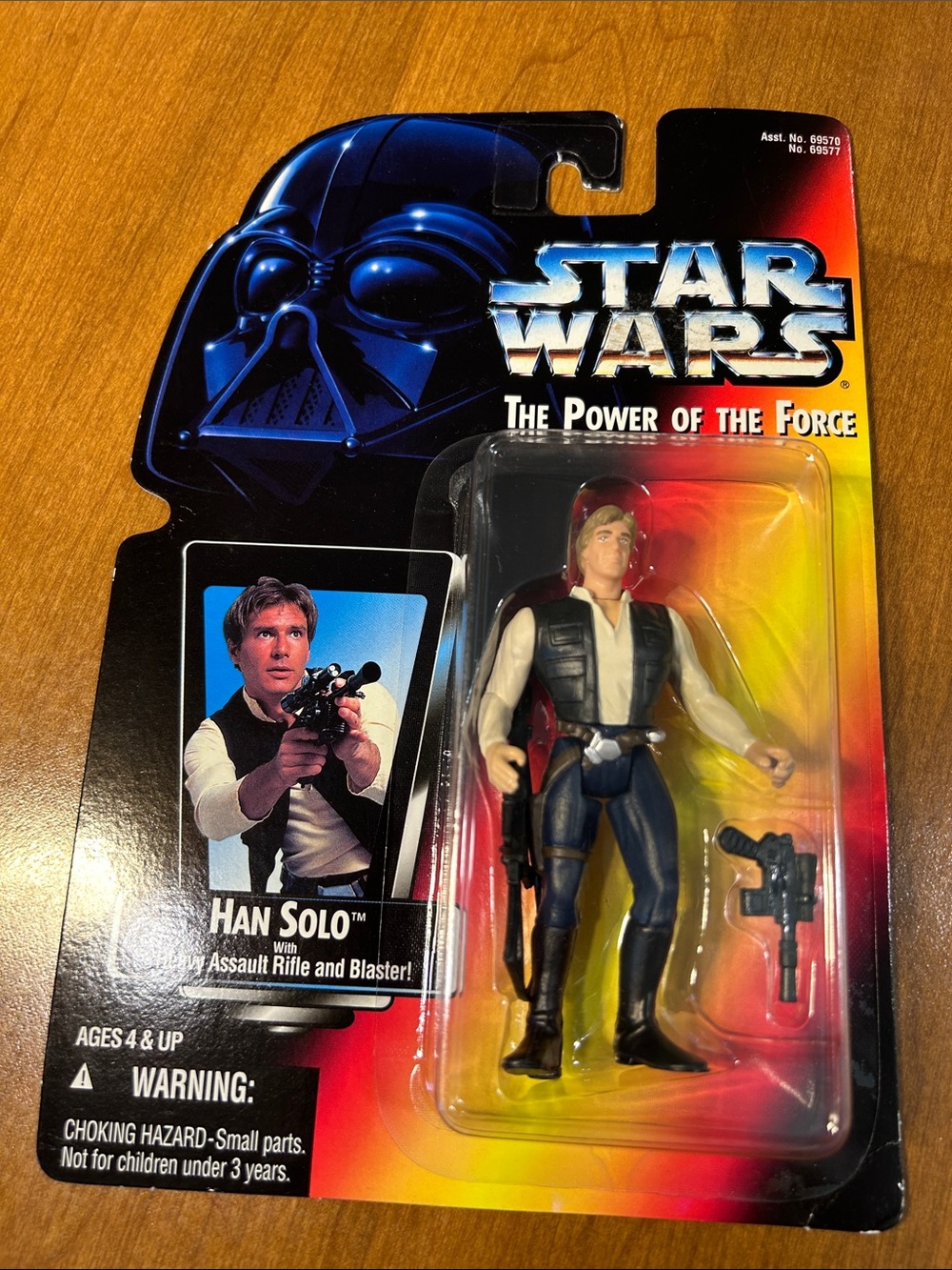 1995 Star Wars Han Solo Action Figure - Black, White, Blue, Yellow
